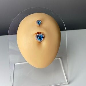 💙SOLD💙 14G Romantic Heart Belly Button Ring